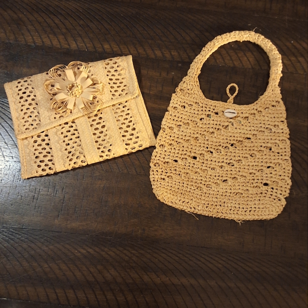 2 small clutch style bags